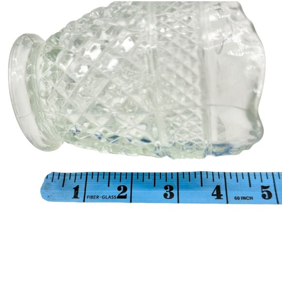 Anchor Hocking Wexford Creamer Pitcher Clear Glass 4.5 inches Tall Vintage - Picture 7 of 7